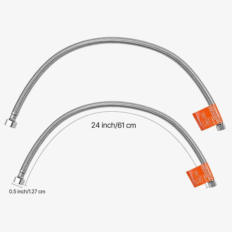 Leak-Free Faucet Supply Line Connector with Lead-Free TPV & Brass