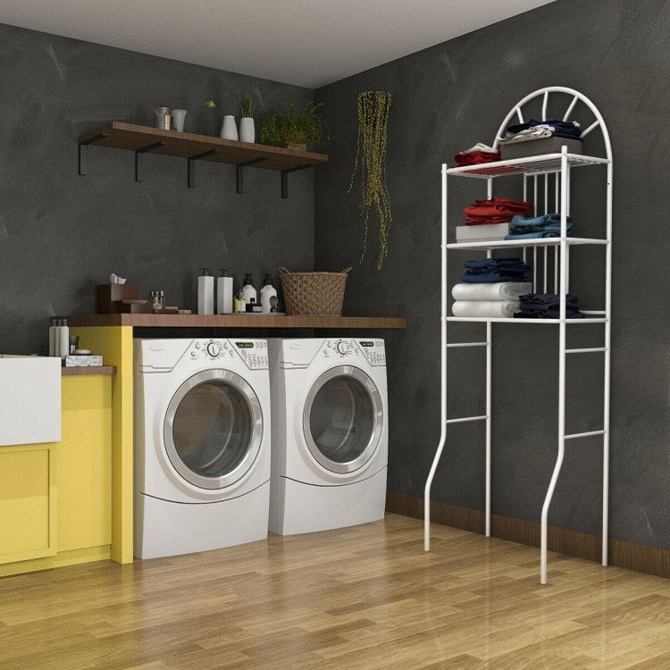 Three-Shelf Bathroom Towel Storage Rack