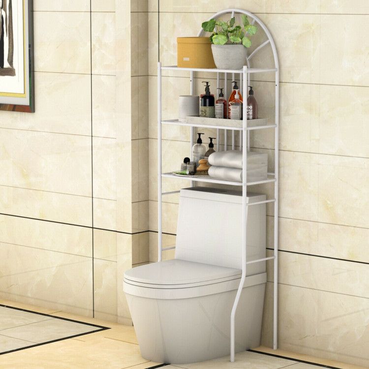 Three-Shelf Bathroom Towel Storage Rack