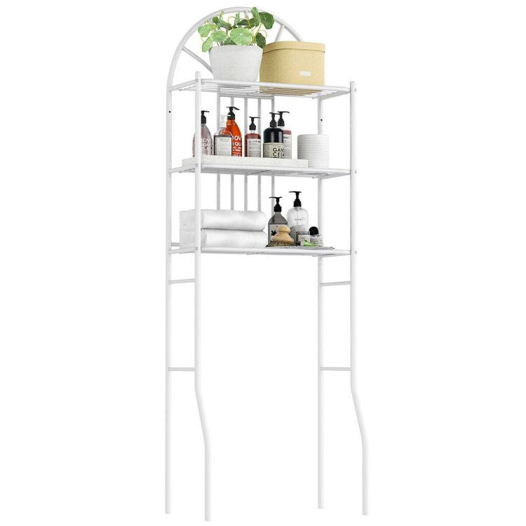 Three-Shelf Bathroom Towel Storage Rack