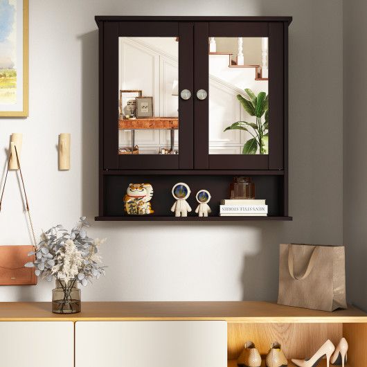 Bathroom Wall Mount Mirror Cabinet with Shelves – Organize Your Essentials