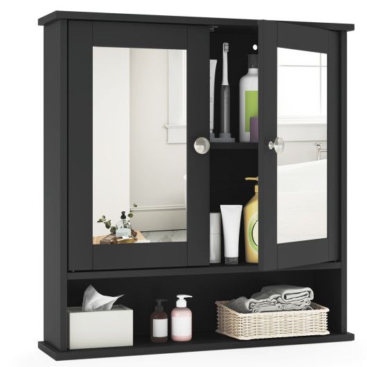 Bathroom Wall Mount Mirror Cabinet with Shelves – Organize Your Essentials