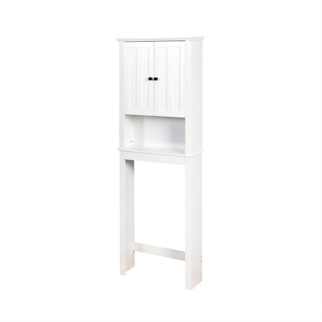 Over-the-Toilet Bathroom Cabinet with Adjustable Interior Shelf