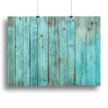 Battered old wooden blue Canvas Print or Poster