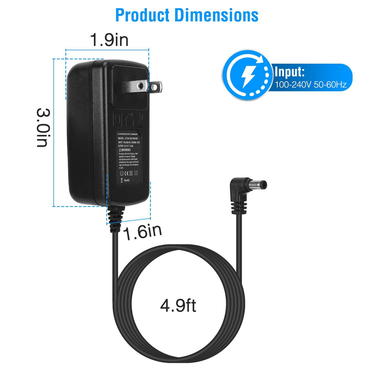 Dyson V6 V7 V8 Battery Charger with Safety Protections