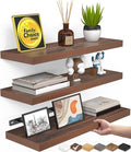 Rustic Wall-Mounted Floating Shelves for Bathroom, Bedroom, Living Room, or Kitchen