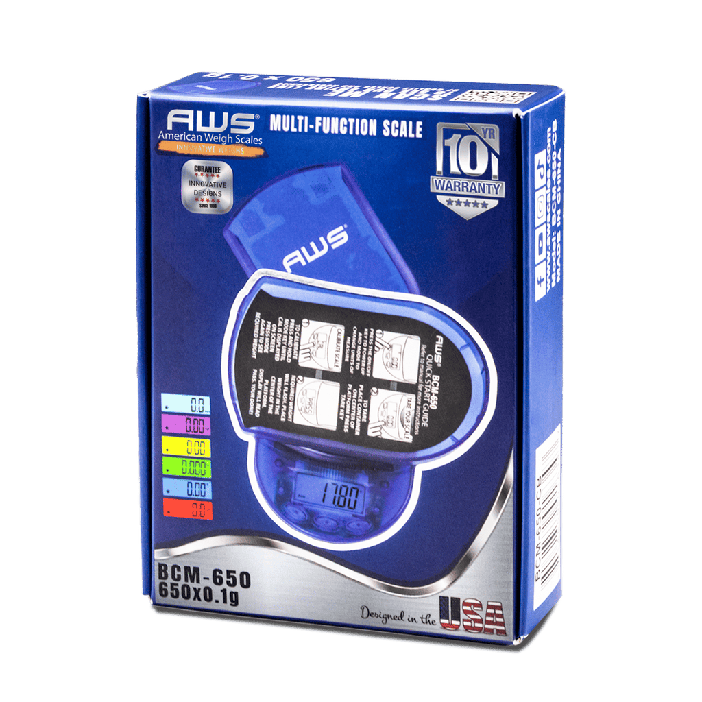 BCM-650 Clear Blue Digital Pocket Scale