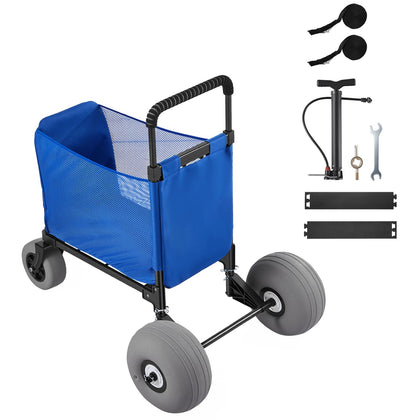 Beach Cart with Oversized Wheels – Capacity, Folding Wagon for Sand