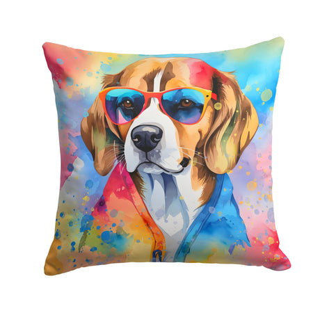 Beagle Hippie Dawg Decorative Pillow