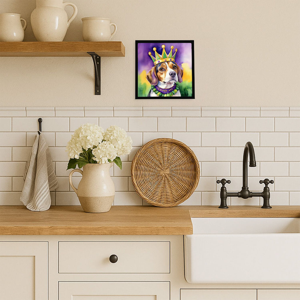 Framed Metal Print Wall Art, Square, Ready to Hang for Bathroom or Kitchen