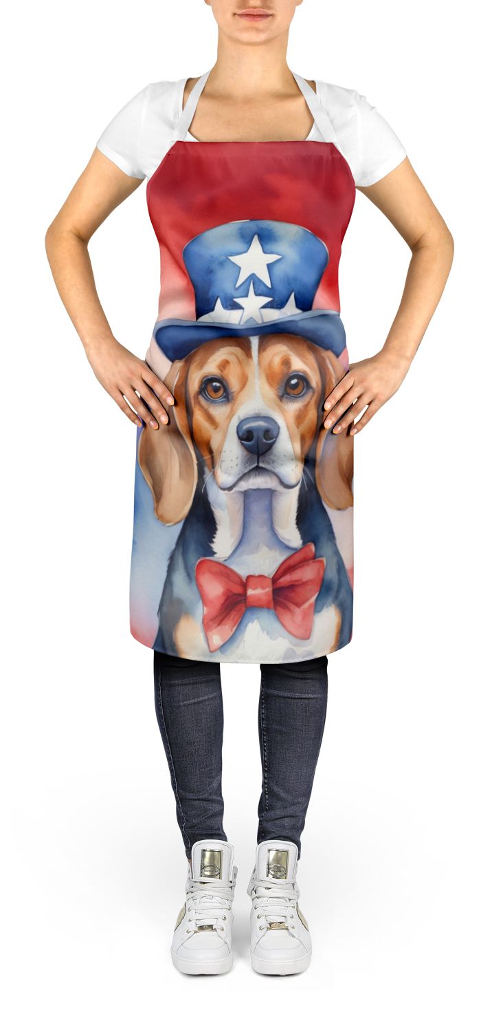 Patriotic Beagle Artwork Bib Apron