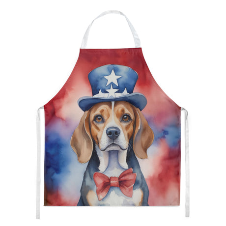 Patriotic Beagle Artwork Bib Apron