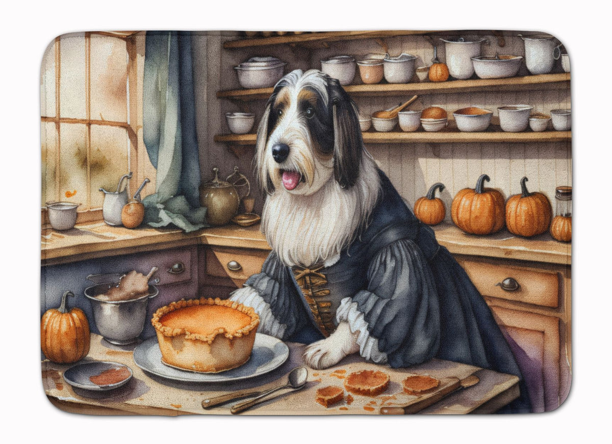 Bearded Collie Fall Pumpkin Cushioned Floor Mat