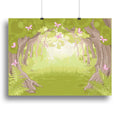 Beautiful Glade in the Magic forest Canvas Print or Poster - Large (24" x 16") / Standard Framed Canvas Print