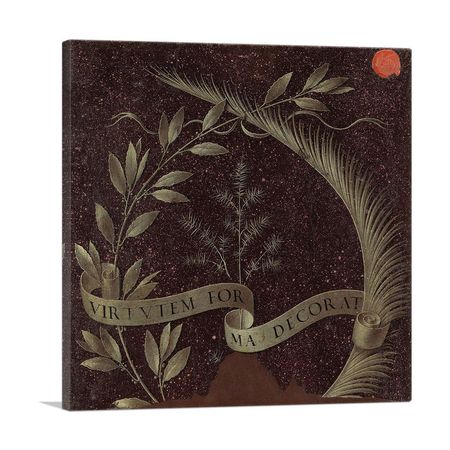 Beauty Adorns Virtue - Scroll inscribed Virtutem Forum Decorat 1474