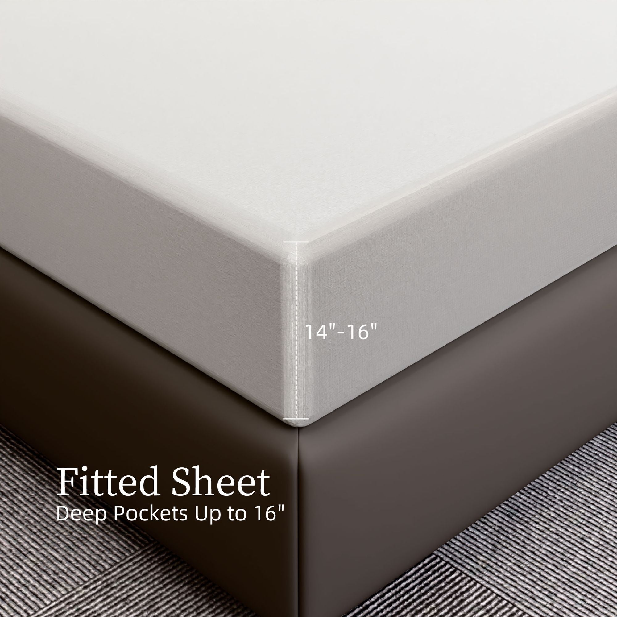 Brushed Microfiber Full Bed Sheet Set – Ultra-Soft & Fade Resistant 4-Piece