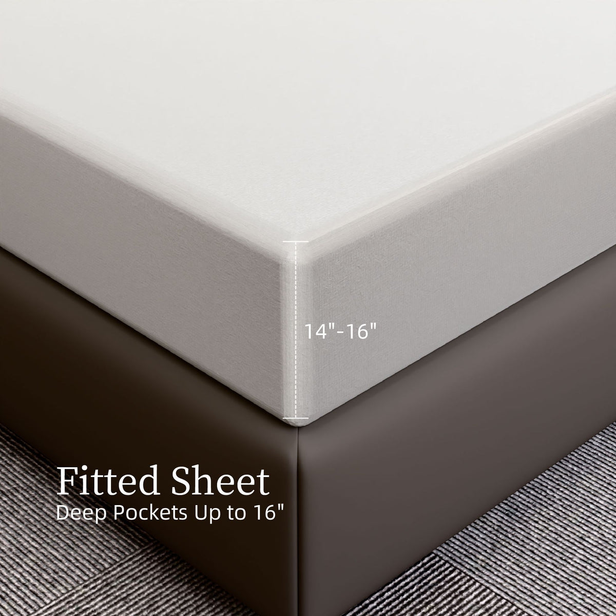 White Queen Four-Piece Easy-Care Sheet Set