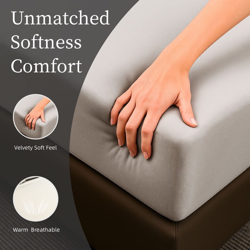White Queen Four-Piece Easy-Care Sheet Set