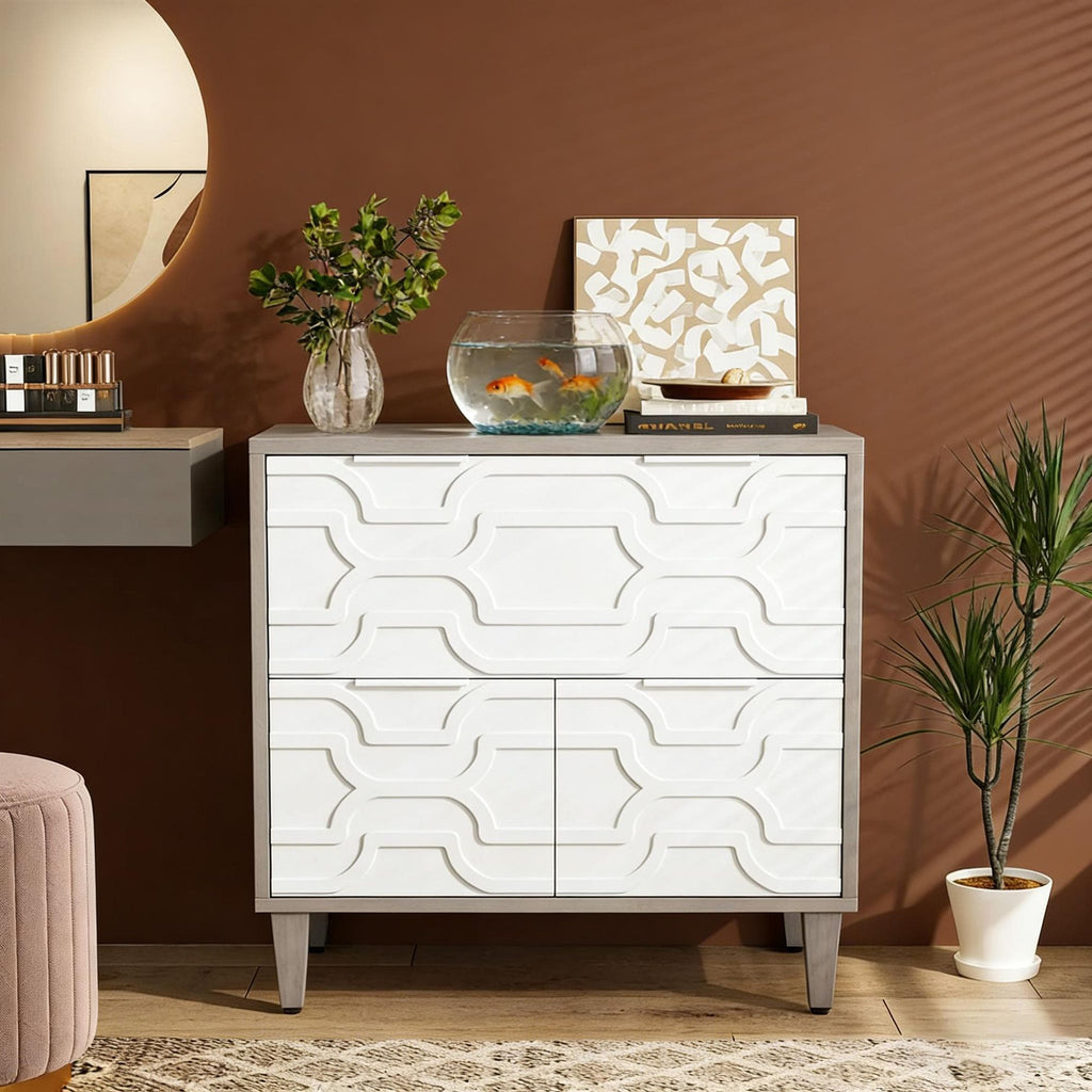 Two-Drawer File Cabinet for Home Office Organization