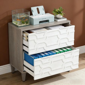 Two-Drawer File Cabinet for Home Office Organization