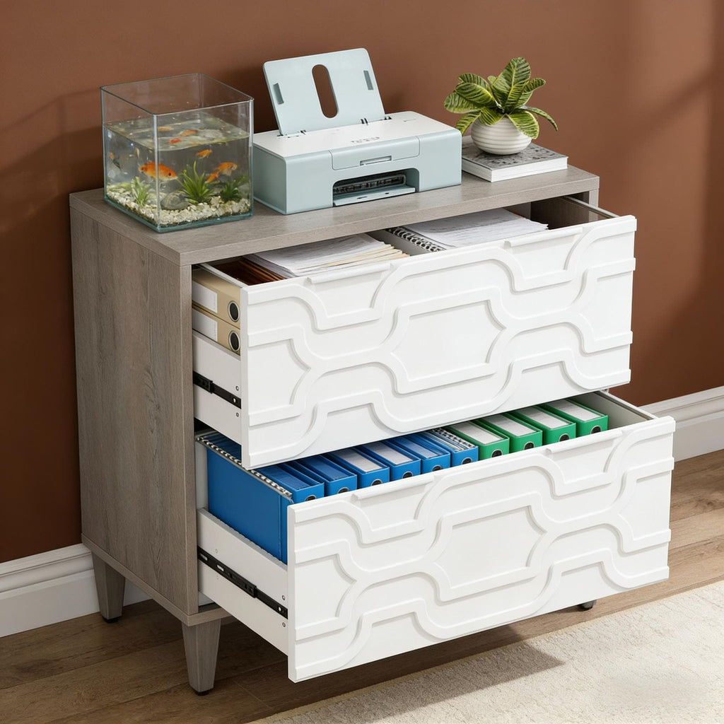 Two-Drawer File Cabinet for Home Office Organization