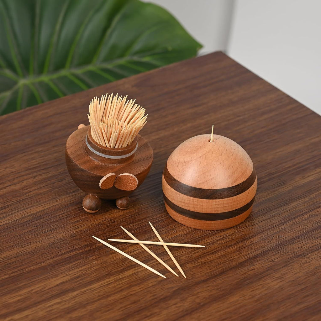 Bee-Themed Toothpick Holder Dispenser for Kitchen Counter and Gifts
