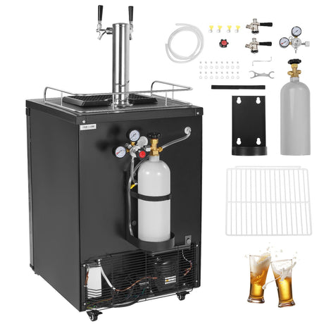 Dual Tap Kegerator with Precise Temperature Control