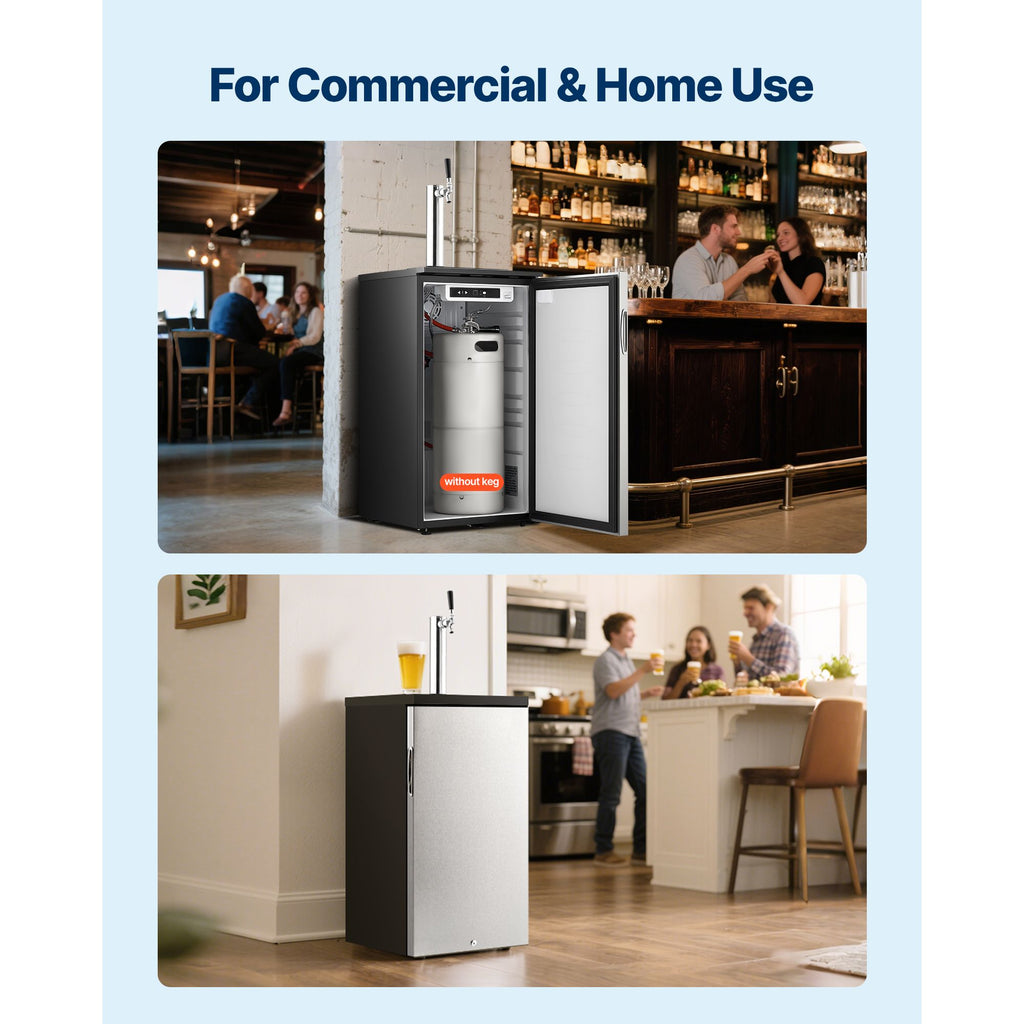 Commercial Draft Beer Kegerator – Single Tap, Holds 1 Sixth Keg