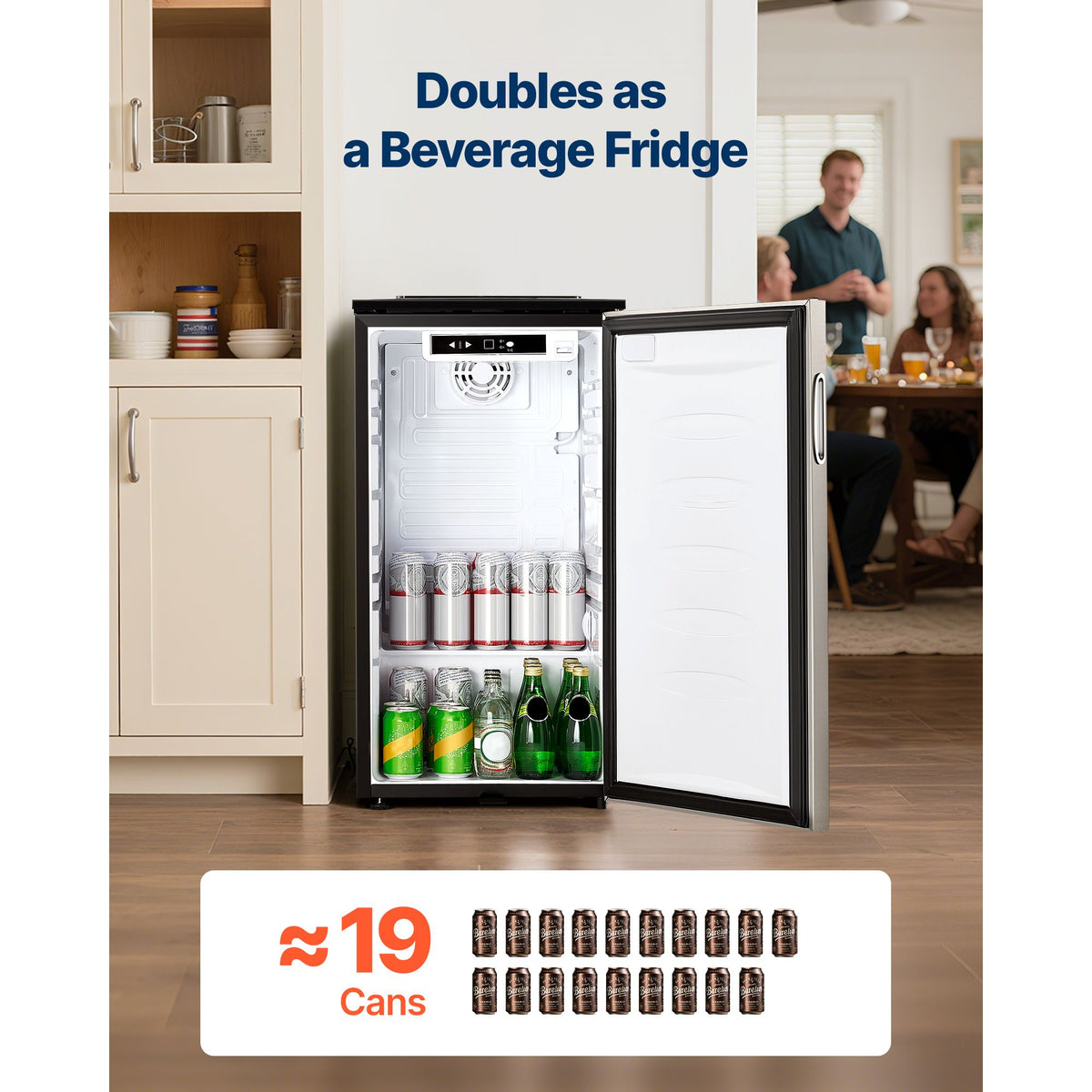 Commercial Draft Beer Kegerator – Single Tap, Holds 1 Sixth Keg