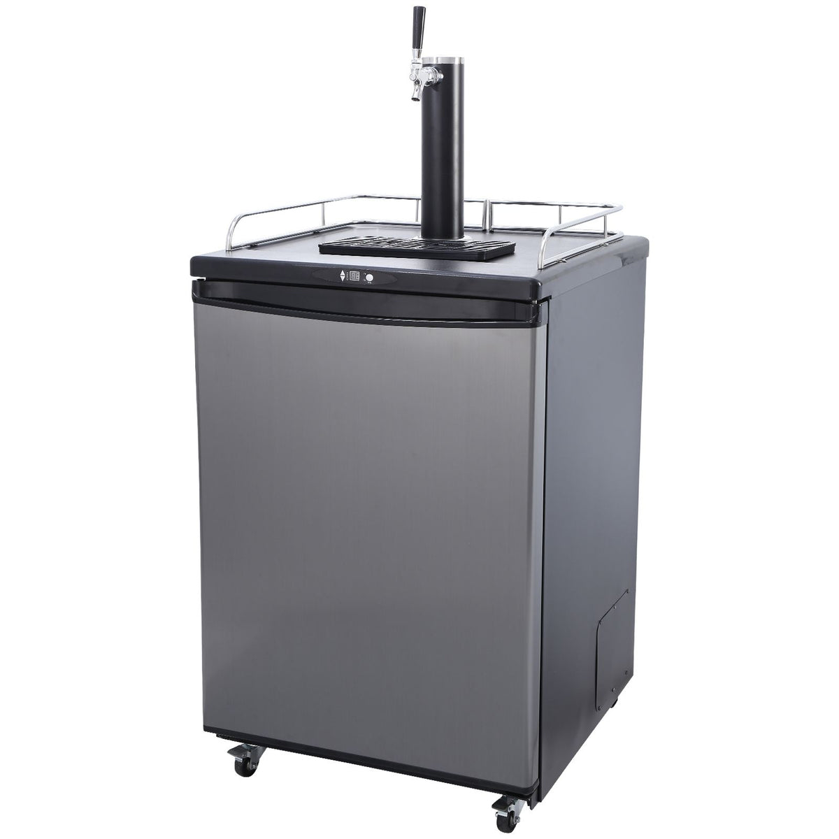 Single Tap Beer Kegerator with Digital Temperature Control and Fan Cooling System