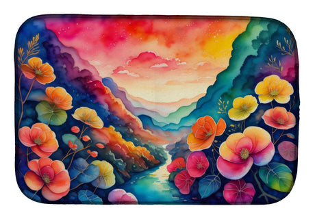 Begonias in Color Dish Drying Mat