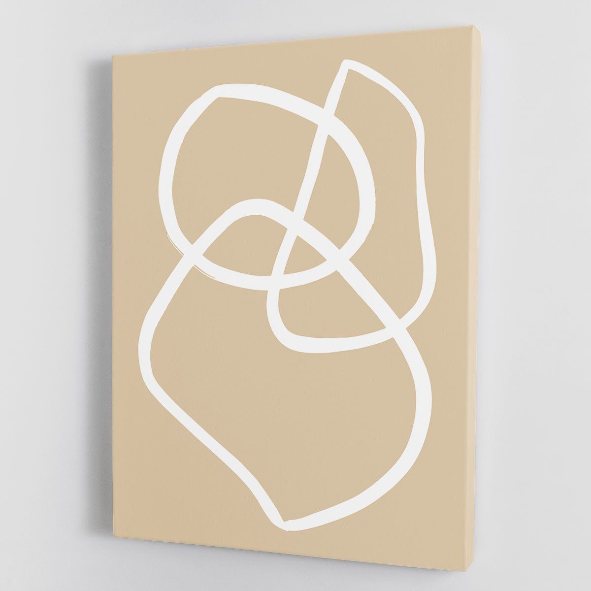 Beige Lines 03 Canvas Print or Poster