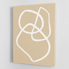 Beige Lines 03 Canvas Print or Poster