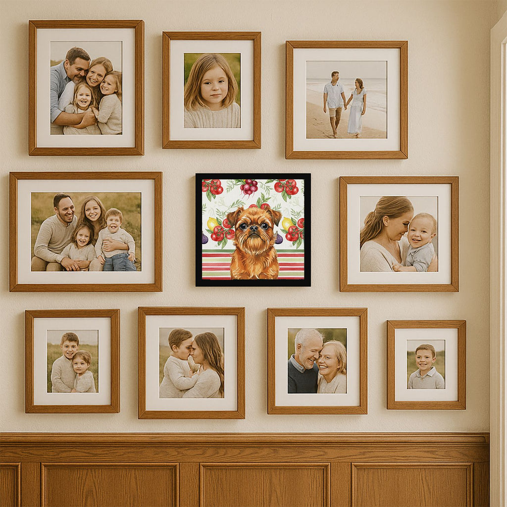 Belge Brussels Griffon Vegetable Framed Wall Art