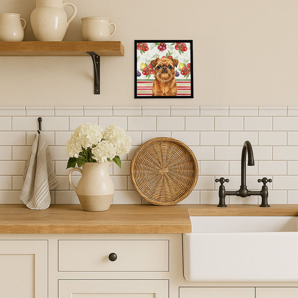Belge Brussels Griffon Vegetable Framed Wall Art
