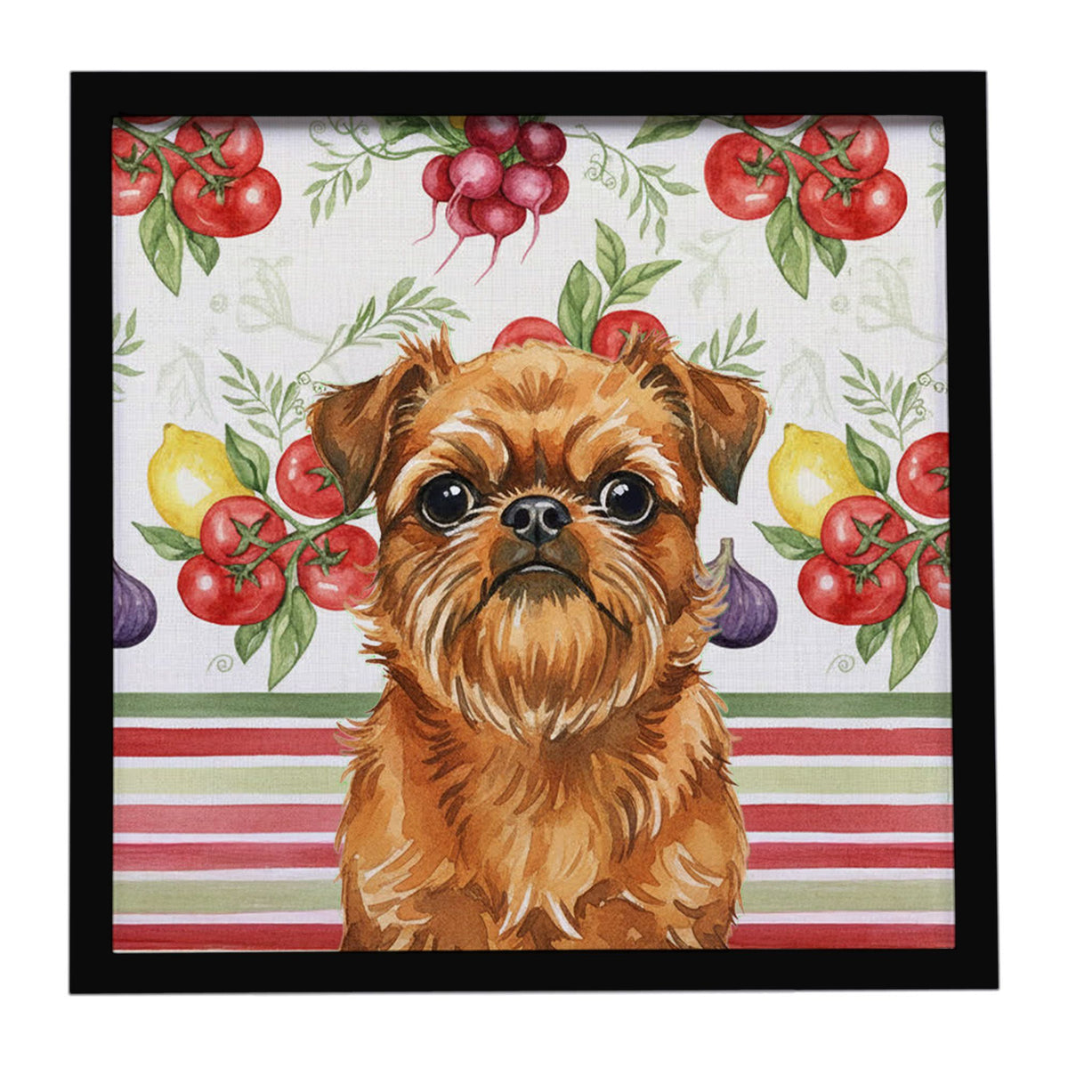 Belge Brussels Griffon Vegetable Framed Wall Art