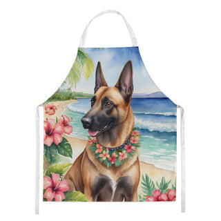 Belgian Malinois Luau Art Bib Apron