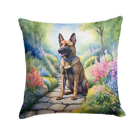 Belgian Malinois Spring Garden Pillow