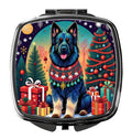 Belgian Sheepdog Christmas Compact Mirror