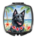 Belgian Sheepdog Luau Folding Compact Mirror