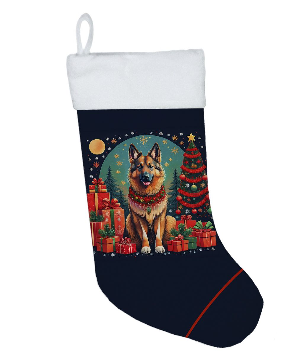 Belgian Tervuren Two-Sided Christmas Stocking