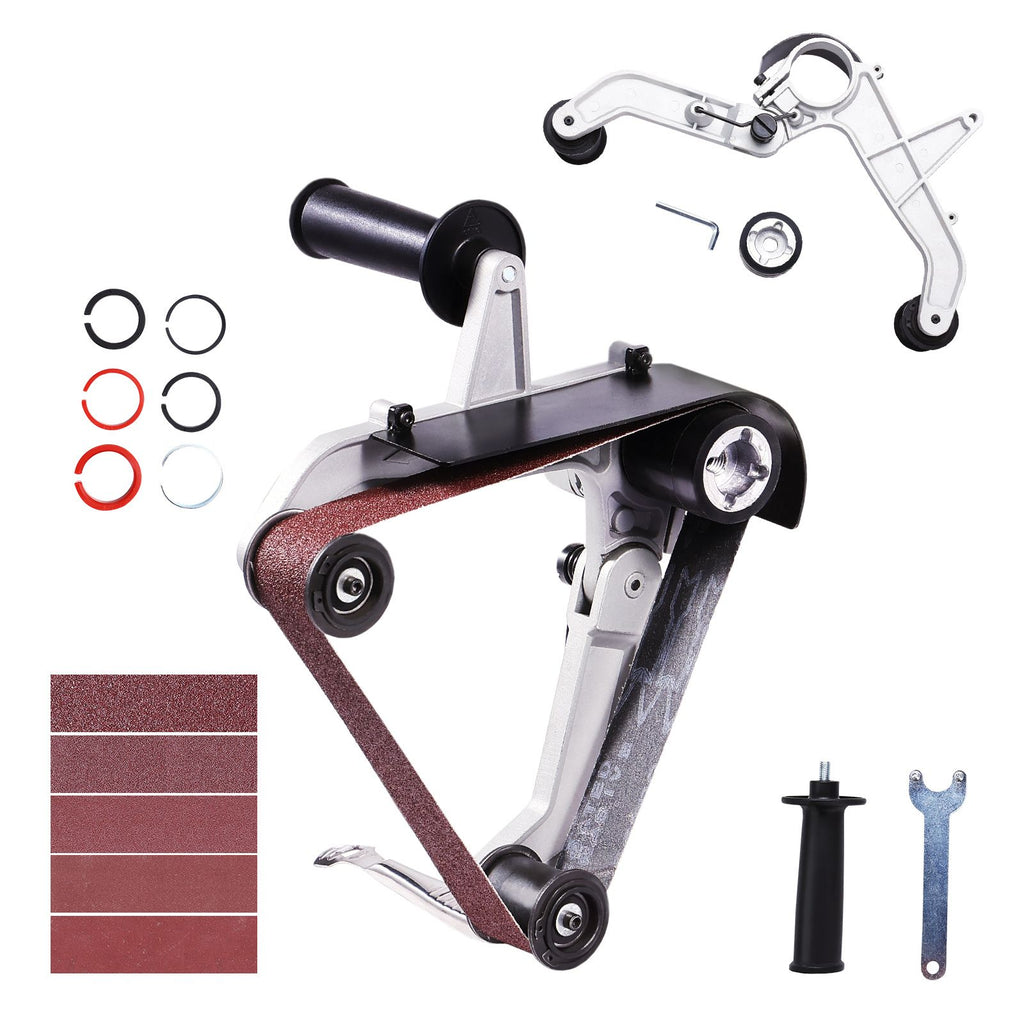 Angle Grinder Belt Sander Adapter for Pipe Finishing