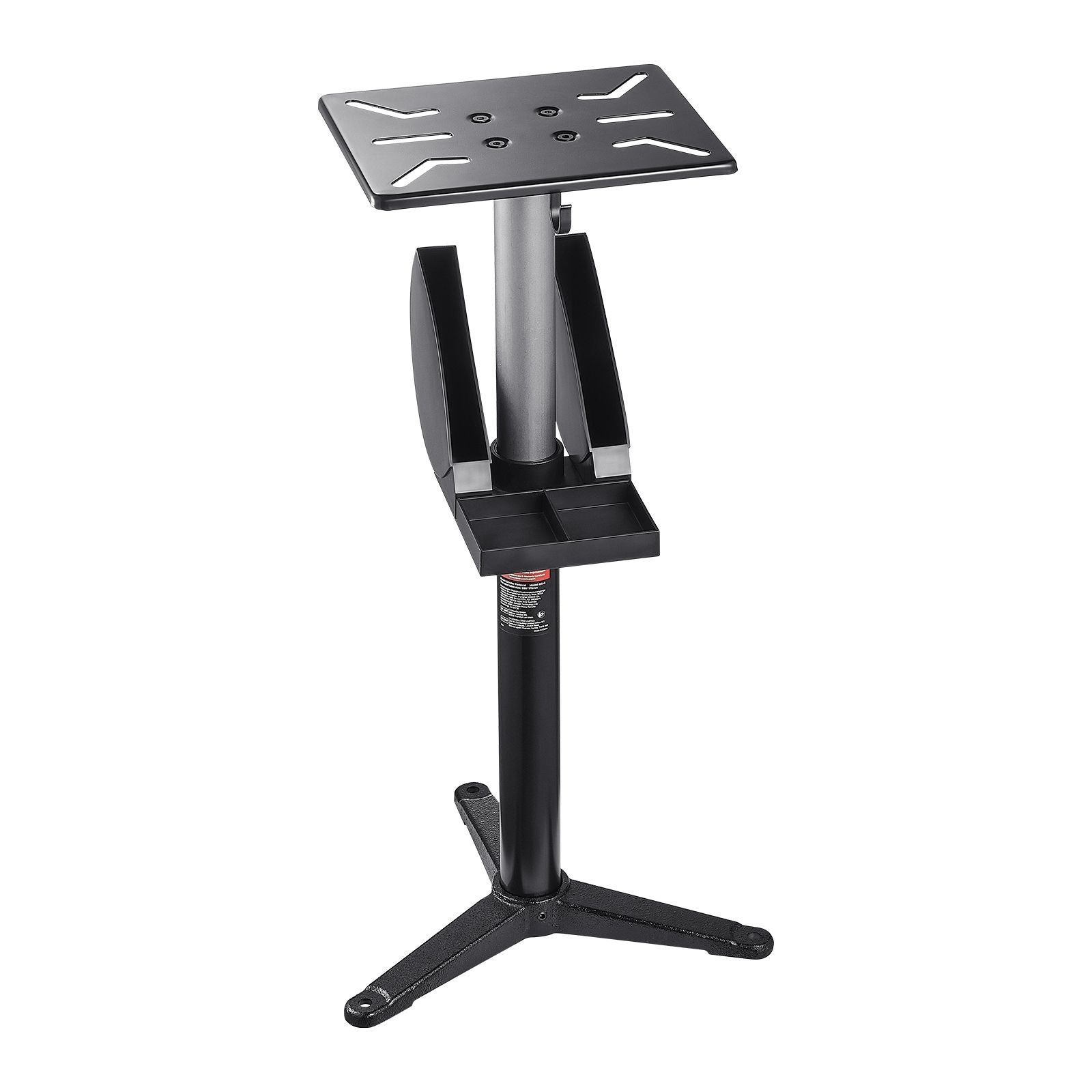 Adjustable Bench Grinder Stand With Wheel Storage