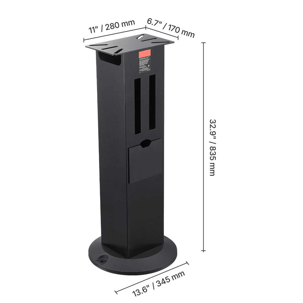 Bench Grinder Floor Stand with Wheel Storage