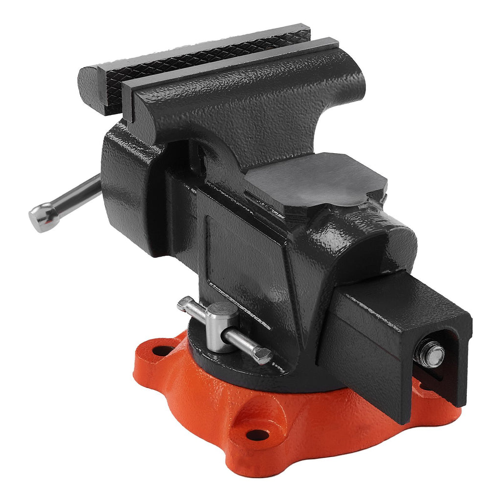 Multipurpose Swivel-Base Bench Vise with Pipe Jaws