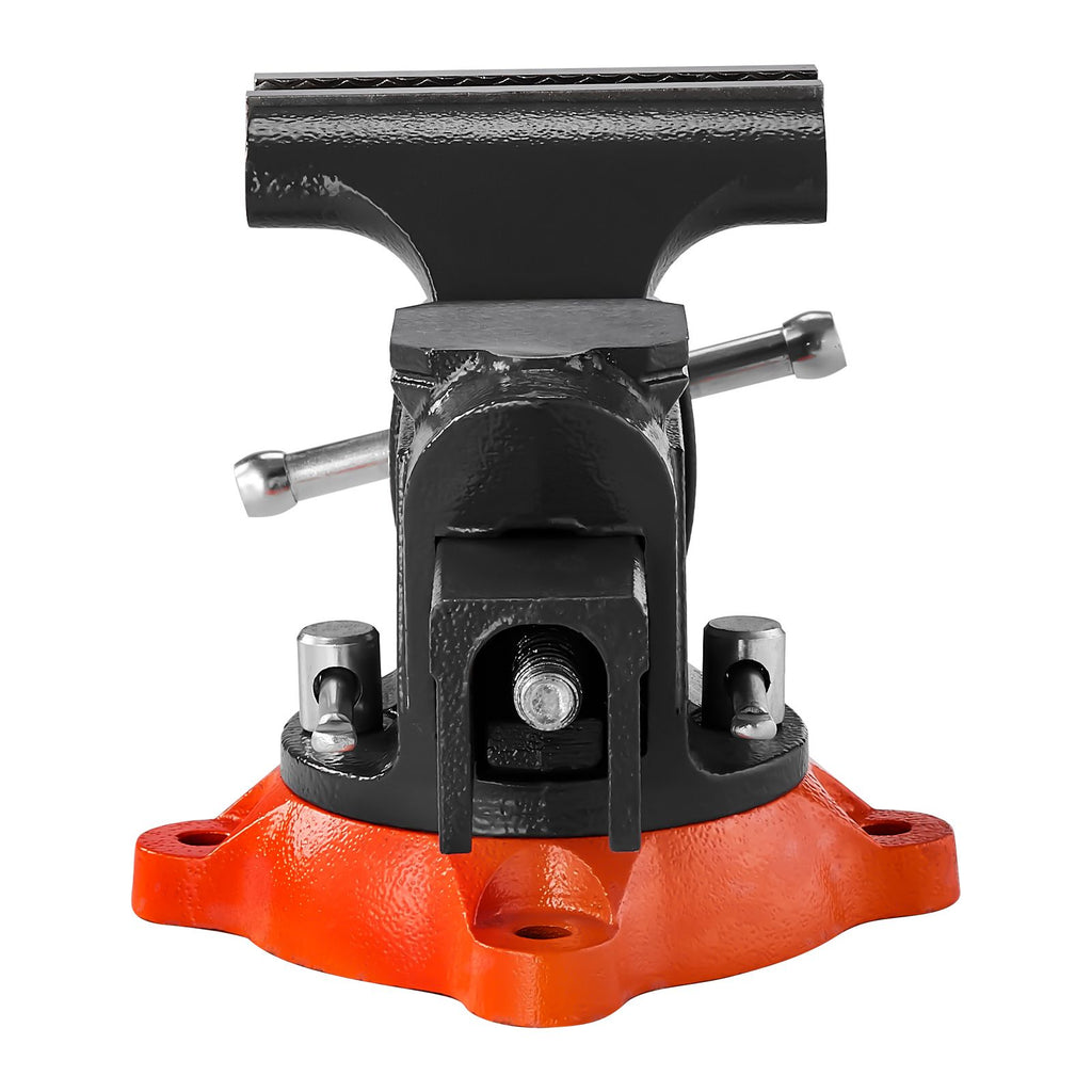 Multipurpose Swivel-Base Bench Vise with Pipe Jaws