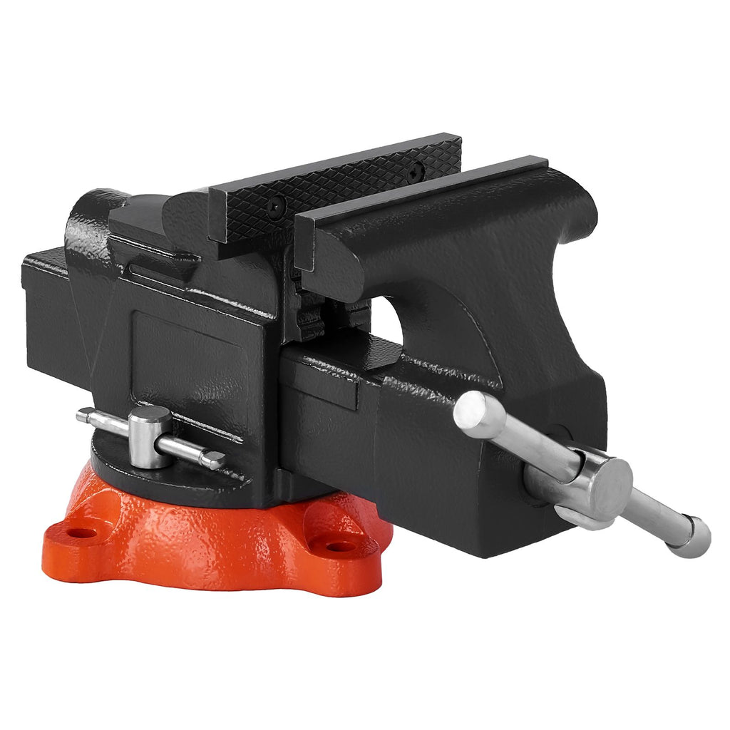 Multipurpose Swivel-Base Bench Vise with Pipe Jaws