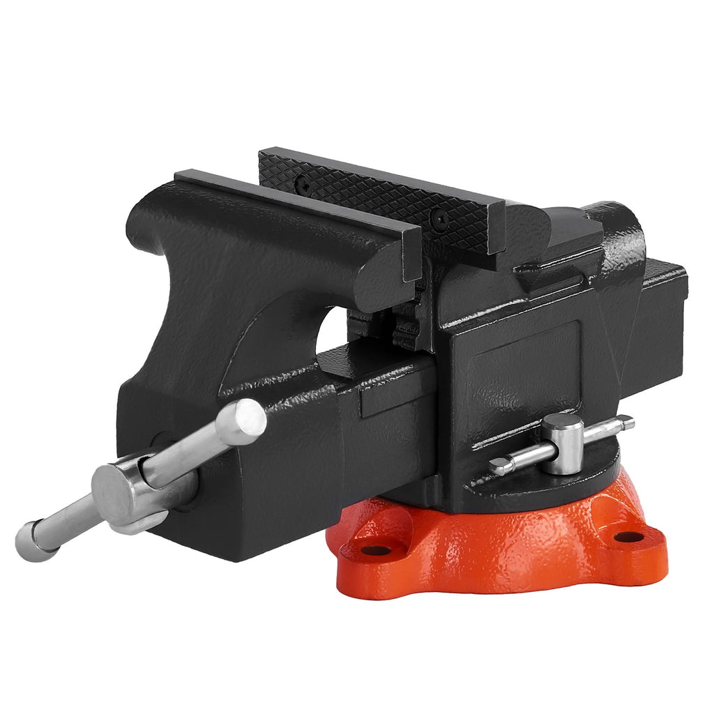 Multipurpose Swivel-Base Bench Vise with Pipe Jaws