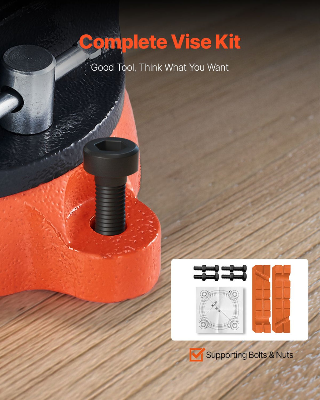 Multipurpose Swivel Bench Vise with Pipe Jaws