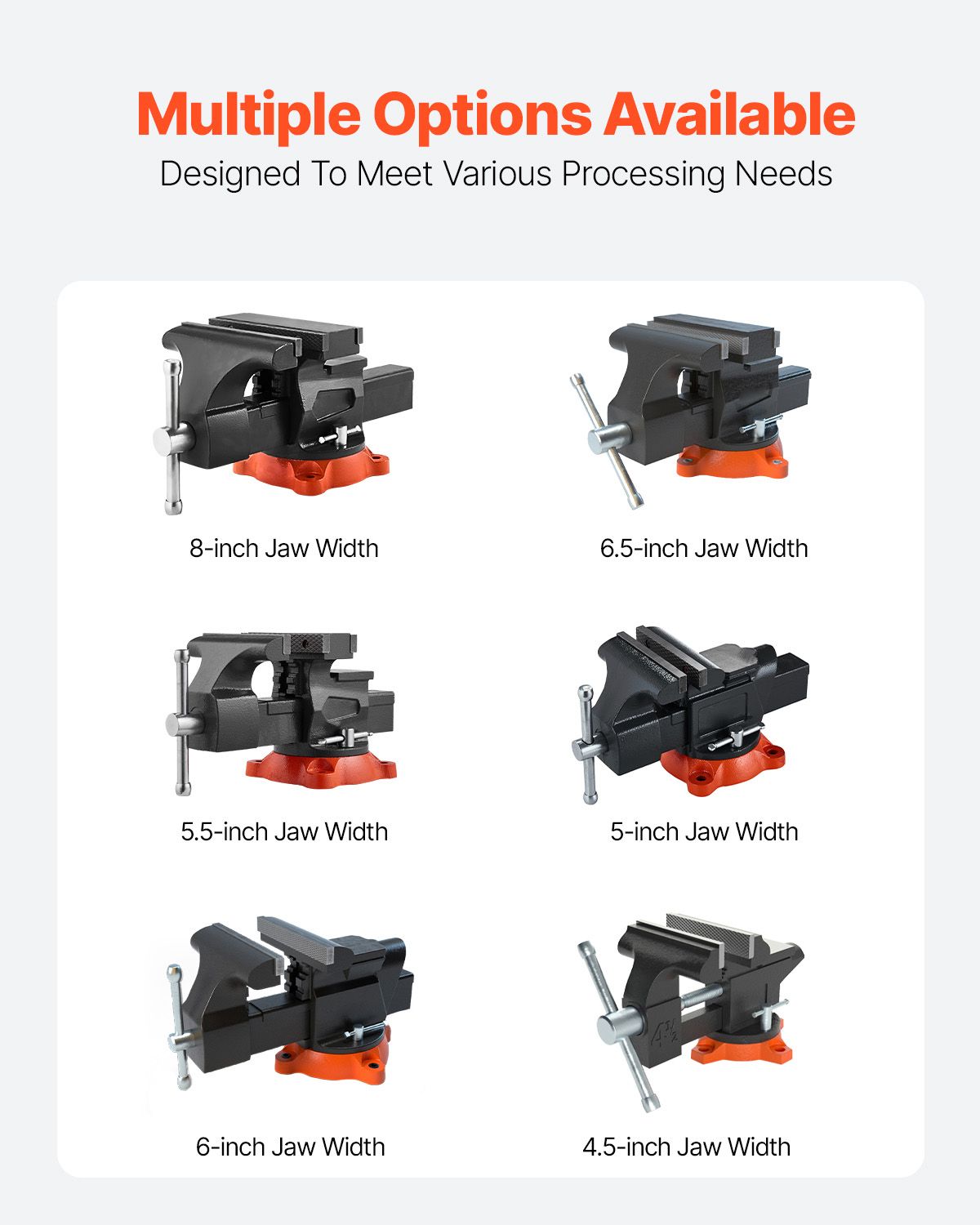 Multipurpose Swivel Bench Vise with Pipe Jaws